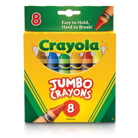 Crayola Jumbo Crayons - 8 Count - Early Childhood | EAI Education