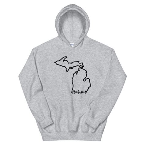 Michigan Hoodie // Michigan Apparel // Michigan Made // MI Home // MI ...