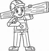 Carpenter Colouring Pages sketch template