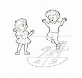 Hopscotch Coloring Pages Printable For Free Download sketch template