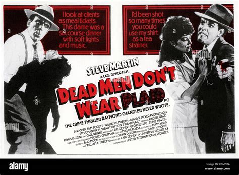 Dead men don't wear plaid movie poster hi-res stock photography and images - Alamy