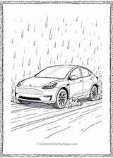 Tesla Coloring Pages  Free PDF Printables 🏎🚗🚔♦🤖 Children sketch template