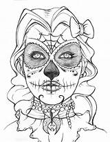 Sugar Skull Coloring Page  Free Printable Designs For Adults And Kids sketch template