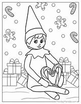Coloring Pages Of Elves sketch template