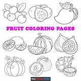Free Coloring Pages A Delicious Journey Through Fruit sketch template