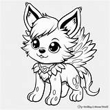Coloring Pup Anime Wolves Lobo Arctic Puppy Lobos Puppies Coloringbay  sketch template