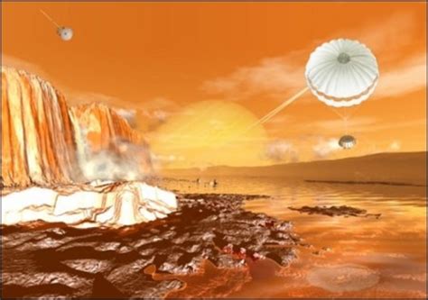 ESA - Artist's rendition of the surface of Titan