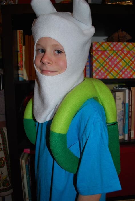 Adventure Time! Finn Costume! Backpack (functional, With Zipper Opening) + Hat. | Adventure time ...