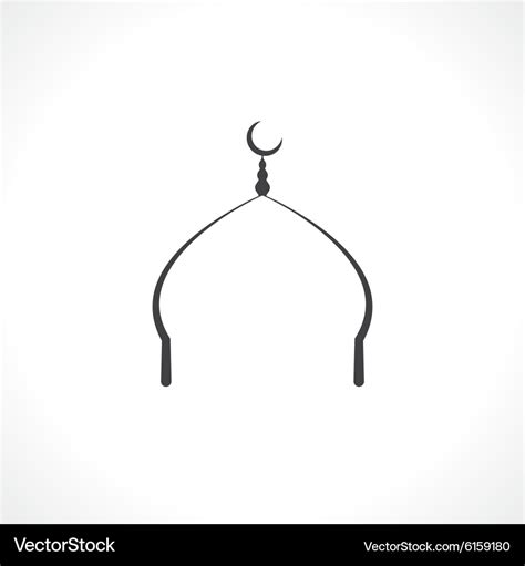 Dome of the mosque Royalty Free Vector Image - VectorStock