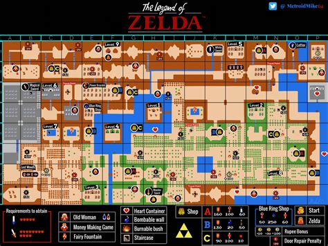 Zelda Nes Map With Secrets - vrogue.co