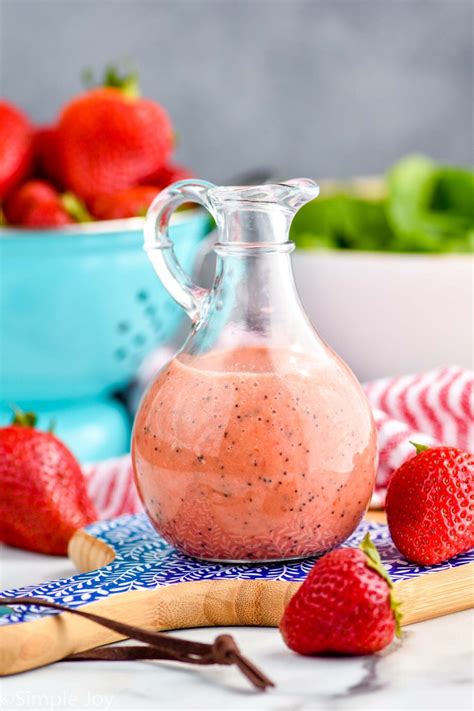 Strawberry Salad Dressing - Simple Joy