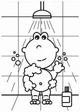 Take A Bath Coloring Pages sketch template
