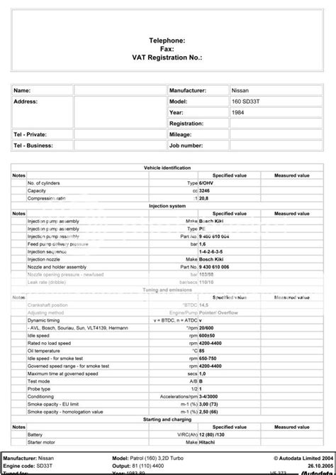 SD33T Spec Sheets - Patrol 4x4 - Nissan Patrol Forum