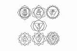 Chakra Symbols Black And White Sketch Coloring Page sketch template