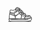 Shoe Drawing For Coloring  Page sketch template