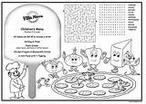 Childrens Menus  Kids Coloring For Restaurants sketch template