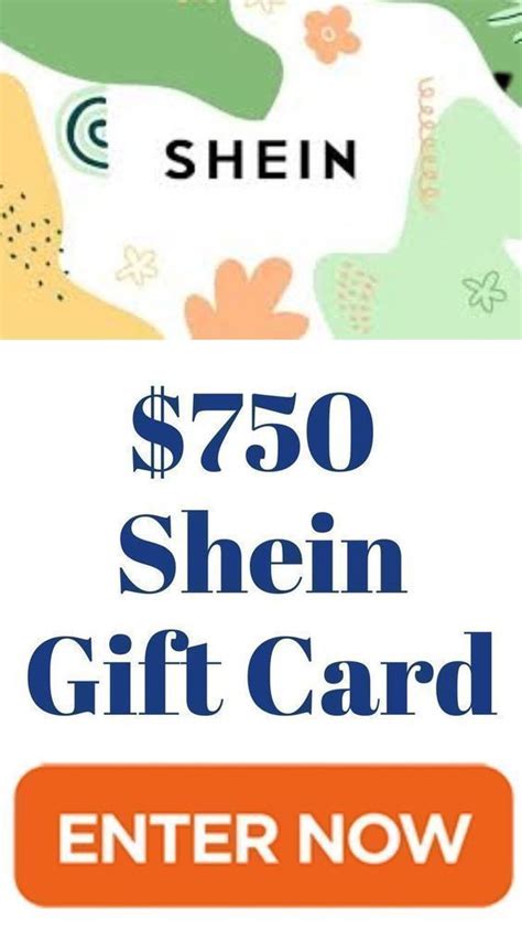 the $ 750 shein gift card is on sale