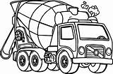 Cement Mixer Truck Coloring Page  Free Printable Pages For Kids sketch template