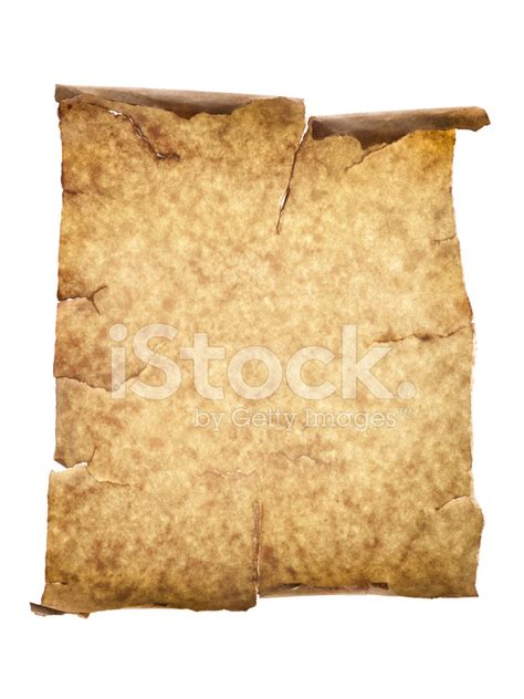 Aged Parchment Paper With Clipping Path Stock Photo | Royalty-Free | FreeImages