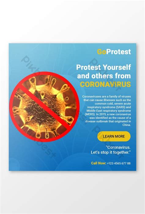 COVID-19 Coronavirus Safety To Know Everyone PSD Banner Template | PSD ...