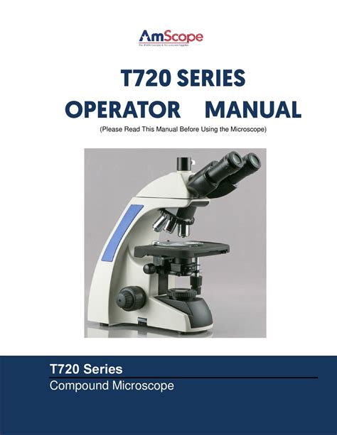 AMSCOPE T720 SERIES OPERATOR'S MANUAL Pdf Download | ManualsLib