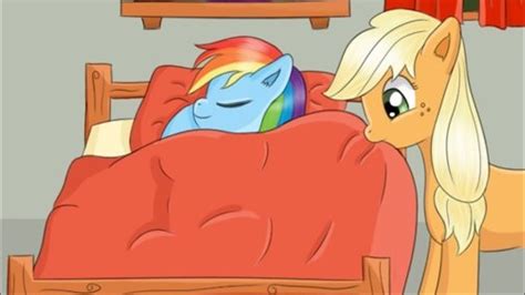 Rainbow Dash And Applejack Kiss