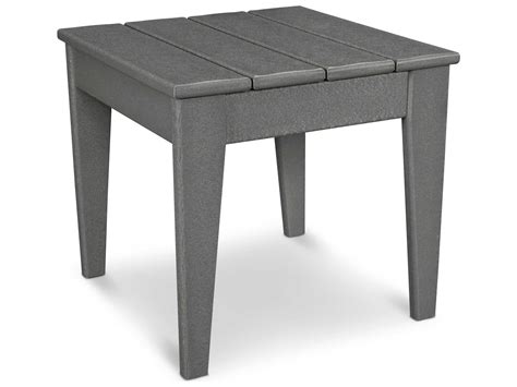 POLYWOOD® Modern Recycled Plastic 18.25 Square Side Table | MNT18