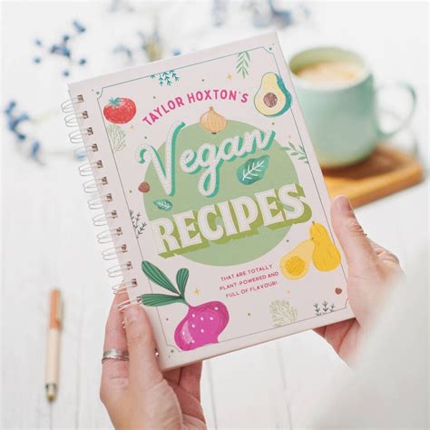 Personalised Vegan Recipe Book - Etsy