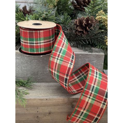 2.5" Christmas Plaid DESIGNER Ribbon – Designer DIY