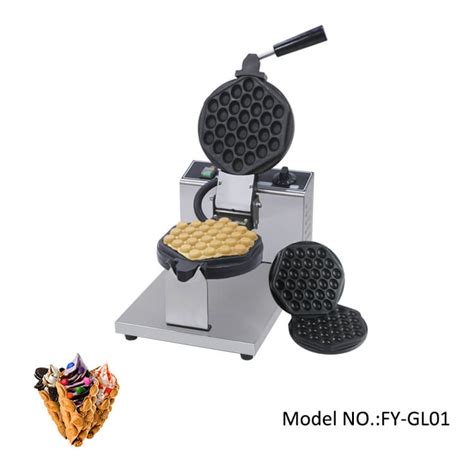 Commercial Bubble Waffle Maker With Changeable Plate