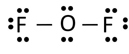 OF2 lewis structure, molecular geometry, hybridization and bond angle ...