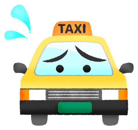 Taxi (front view) | Free Clipart Illustrations | Japaclip