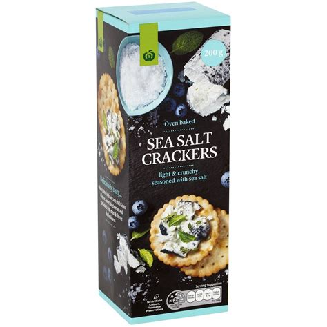 Woolworths Sea Salt Crackers 200g | Woolworths