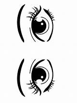 Printable Eye Coloring Page sketch template