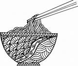 Noodles Coloring Pages sketch template