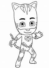 Pj Masks Coloring Sheets For Kids Pages Sketch Page sketch template