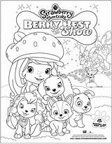 The strawberry shortcakes berrys Best Show coloring Page Is Shown In  sketch template