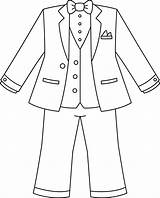 Suit Coloring Page sketch template