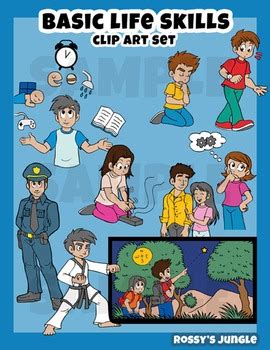 Kids Clipart set: Life Skills by Rossy's Jungle | TpT