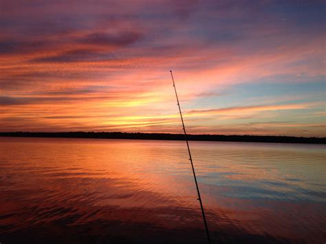 Sunset Fishing Free Stock Photo - Public Domain Pictures