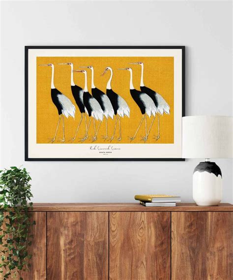 Ogata Korin-Red Crowned Cranes Poster - Duwart - Japanese Art Prints