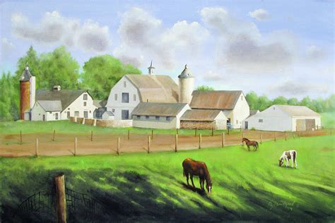 Buckingham Horse Farm Painting by Oz Freedgood - Fine Art America