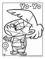 Sheet Of A Yoyo Coloring Pages sketch template