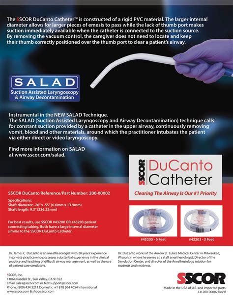 DuCanto Suction Catheter - Medical Warehouse