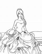 Ball Gown Coloring Coloring Pages sketch template
