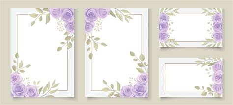 Lavender Flower Border Design