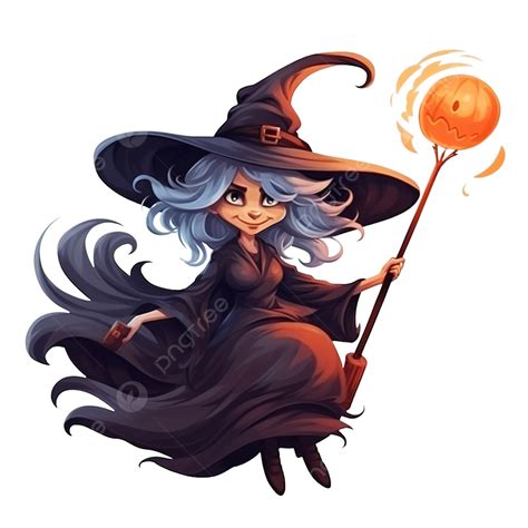 Fantastic Character Witch Flies Sitting Broomstick Fairy Tales Halloween, Girl Drawing, Fairy ...