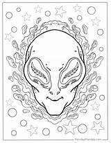 Free Printable Alien Coloring Pages sketch template