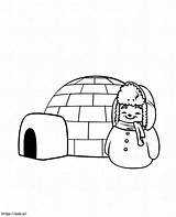Living In An Igloo Coloring Page sketch template