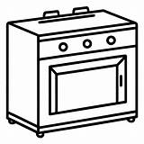Oven Outline coloring book Page Line Art Drawing  Premium AI Generated sketch template